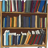 Library Book Cart clip art