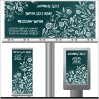 light box billboards template design vector 2