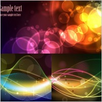 Light Effect Vector Backgrounds