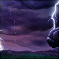 Lightning countryside