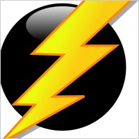 Lightning Icon clip art