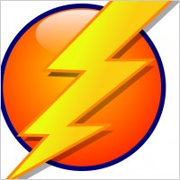 Lightning Icon clip art