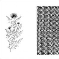 Line drawing of flowers -10