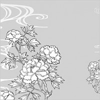Line drawing of flowers -18