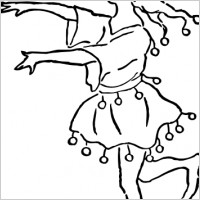 Little Miss New Year clip art