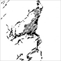 Lone Tree On A Crag clip art