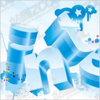 love 2008 calendar winter vector