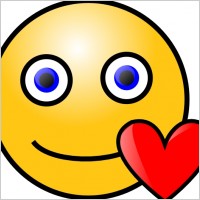 Love Heart Smiley clip art