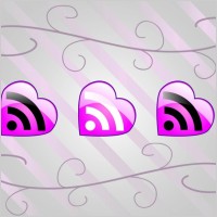Love RSS Feed Vector Icons