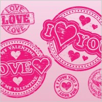 Love Stamps Vectors