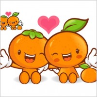 love the cartoon super fruits vector 1