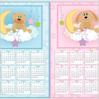lovely 2011 calendar poster vector