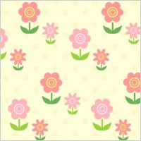 Lovely background series vector material 2