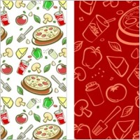 Lovely background series vector material 3