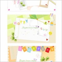 lovely background vector border