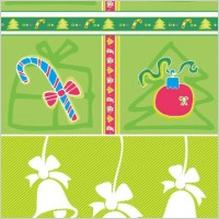 lovely christmas decoration element vector