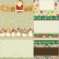 lovely christmas element vector