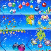 lovely christmas element vector and background