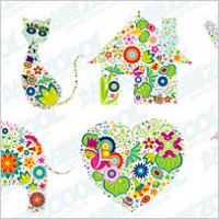 lovely flower pattern Vector