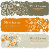 lovely handpainted style pattern vector