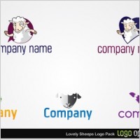 Lovely Sheeps Logo Pack
