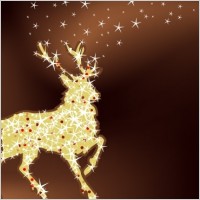 Magic christmas reindeer
