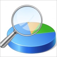  Magnifier and pie chart