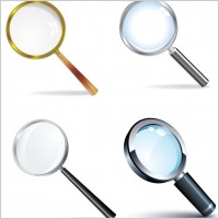 Magnifying Glass Vector Set