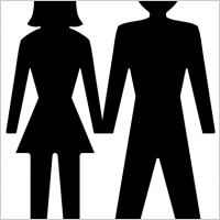 Man And Woman Icon clip art