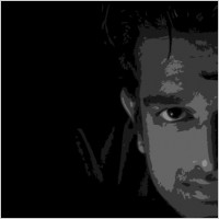 Man in black