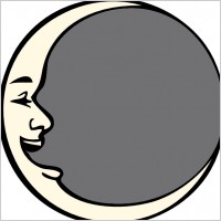 Man In The Moon clip art