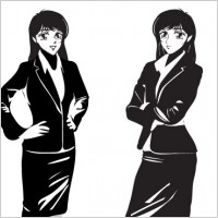 MANGA NOIR FEMALE - OFFICE