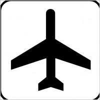 Map Symbol Plane clip art