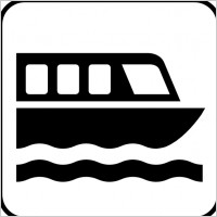 Map Symbols Boat clip art