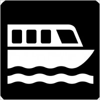 Map Symbols Boat clip art