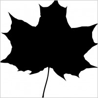 maple leaf silhouette 2