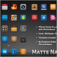 Matte Nano Icons for iPhone icons pack