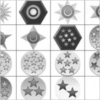 medal shapes brush
