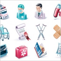 medical subjectdimensional icon vector