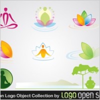 Meditation Logo Object Collection