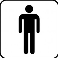 Mens Room clip art