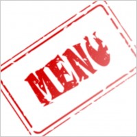 Menu Rubber Stamp clip art
