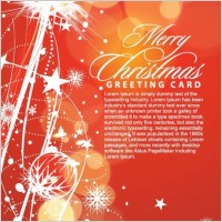 Merry Christmas Greeting Card Vector Illustration
