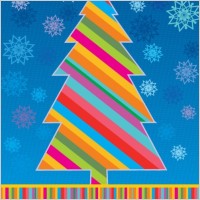 Merry Christmas Greeting Card Vector Illustration
