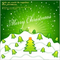 Merry Christmas Vector Art Poster