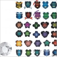 metal badge clip art