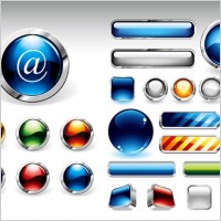 metal edging texture vector button