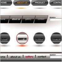 Metallic editable website buttons