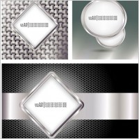 metallic frame vector 2