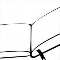 Mgsloan Open Book From Above clip art